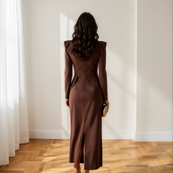 Vestido Allegra Marrón