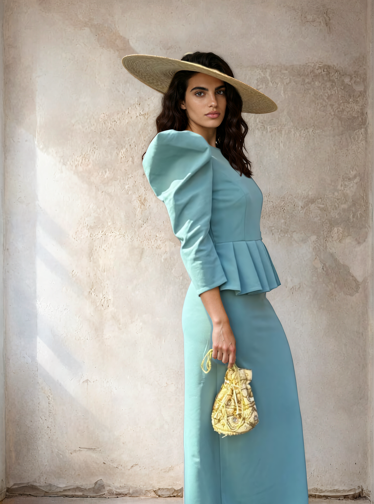 Vestido Irina verde agua