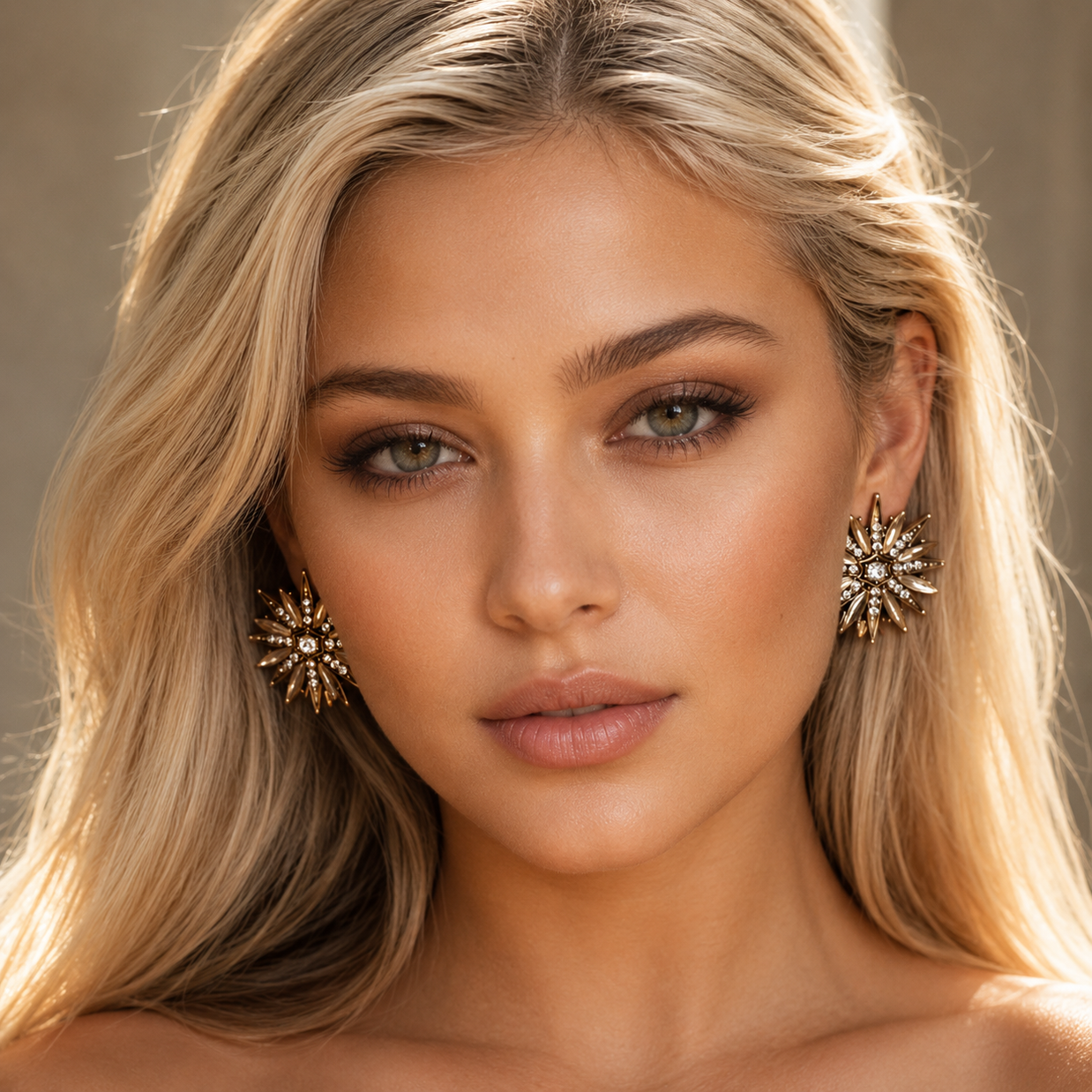 Pendientes Estrella Cristal