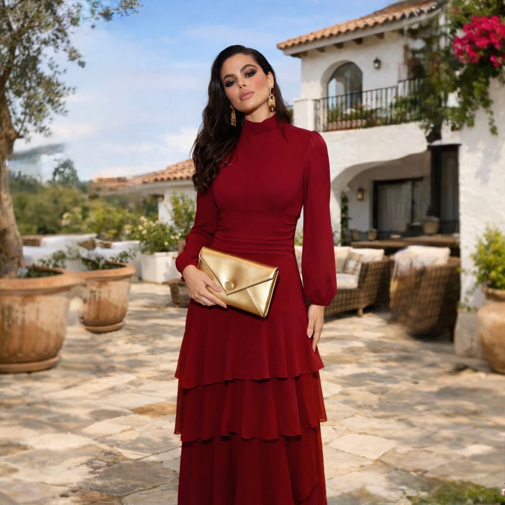 Vestido Ornella Burdeos