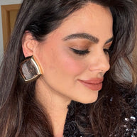 Pendientes Kristine Marrón