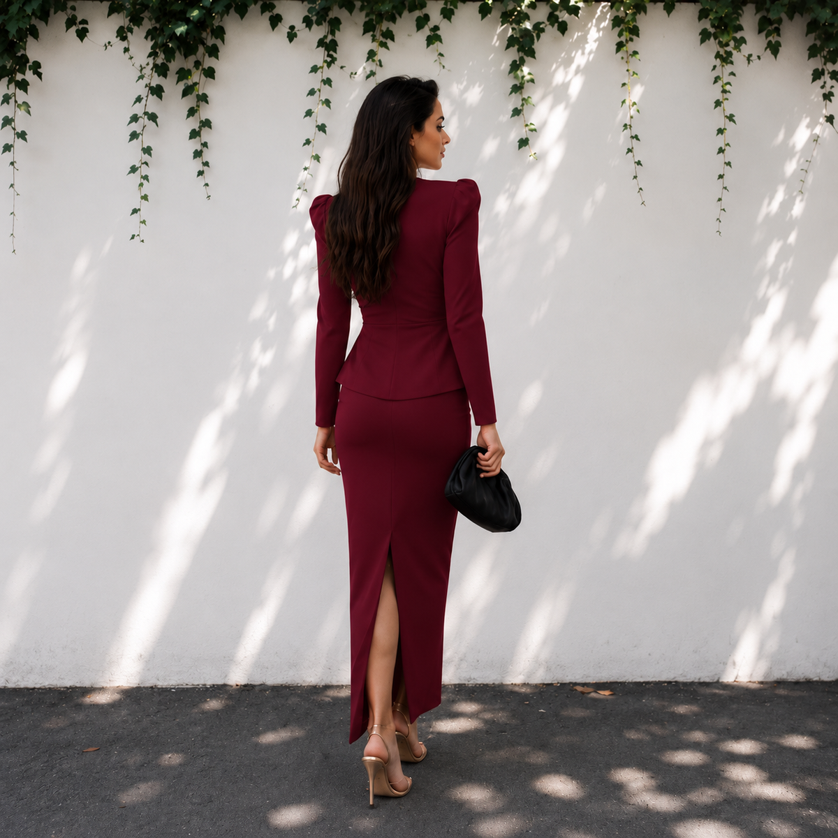 Vestido Allegra Burdeos