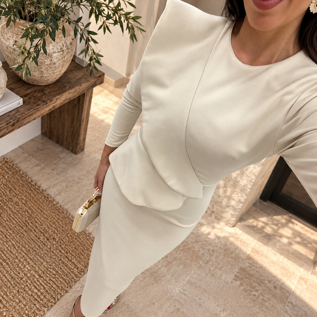Vestido Allegra Beige