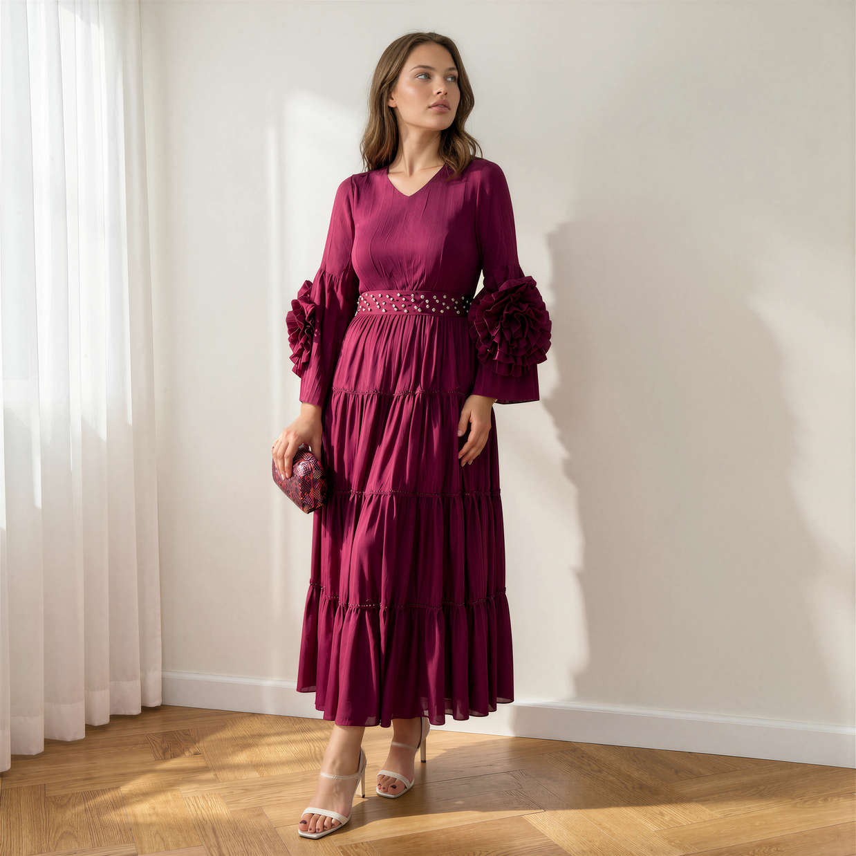 Vestido Camila Burdeos