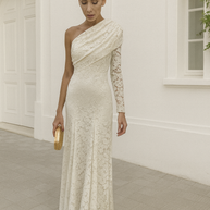 Vestido Marlene Blanco roto