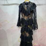 Vestido Mariana Encaje volantes