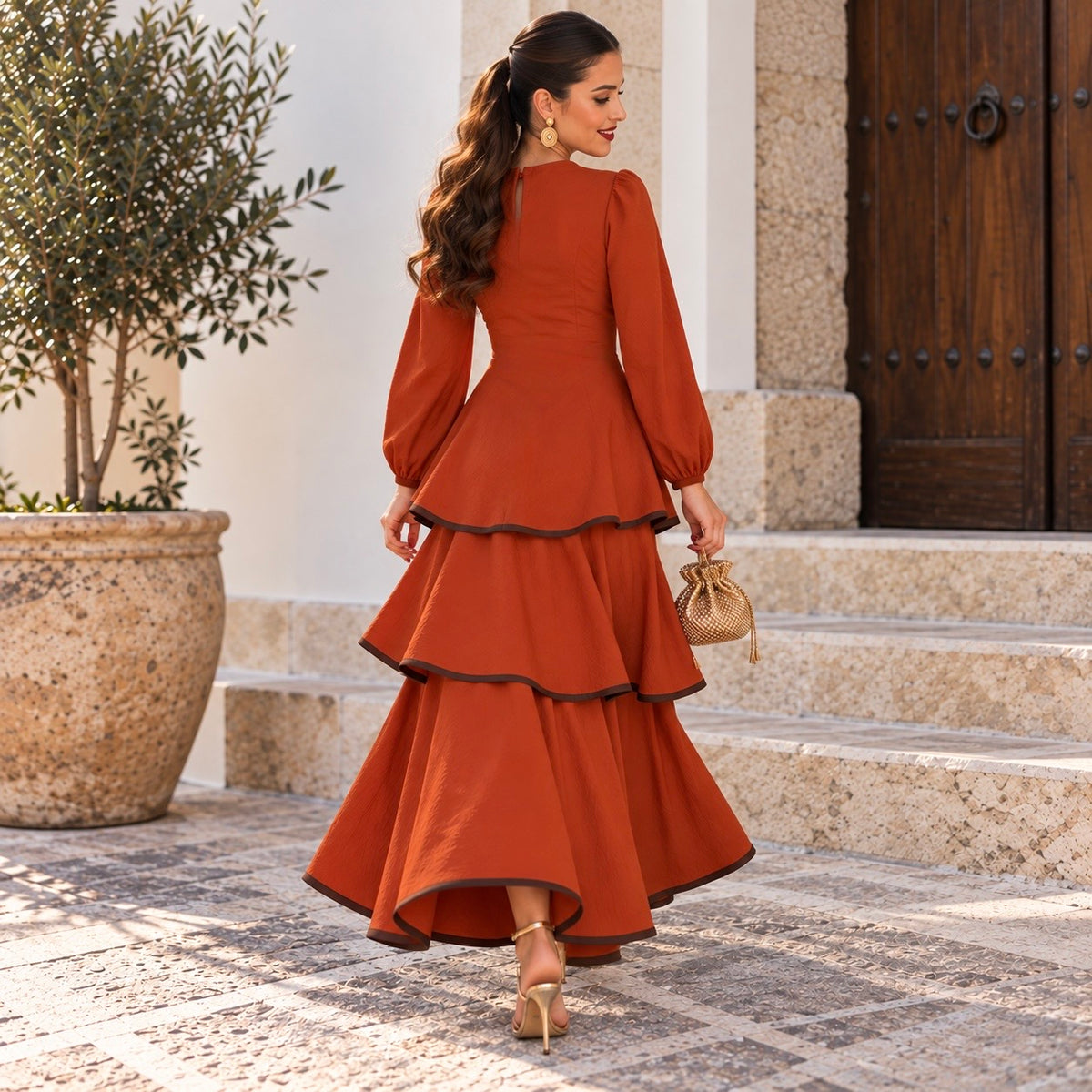 Vestido Luna Teja