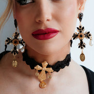 Pendientes de cruz Lucia