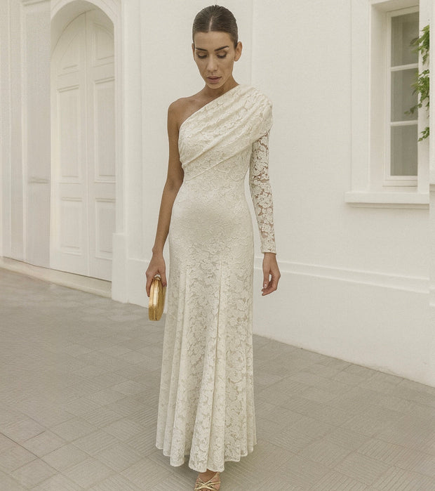 Vestido Marlene Blanco roto