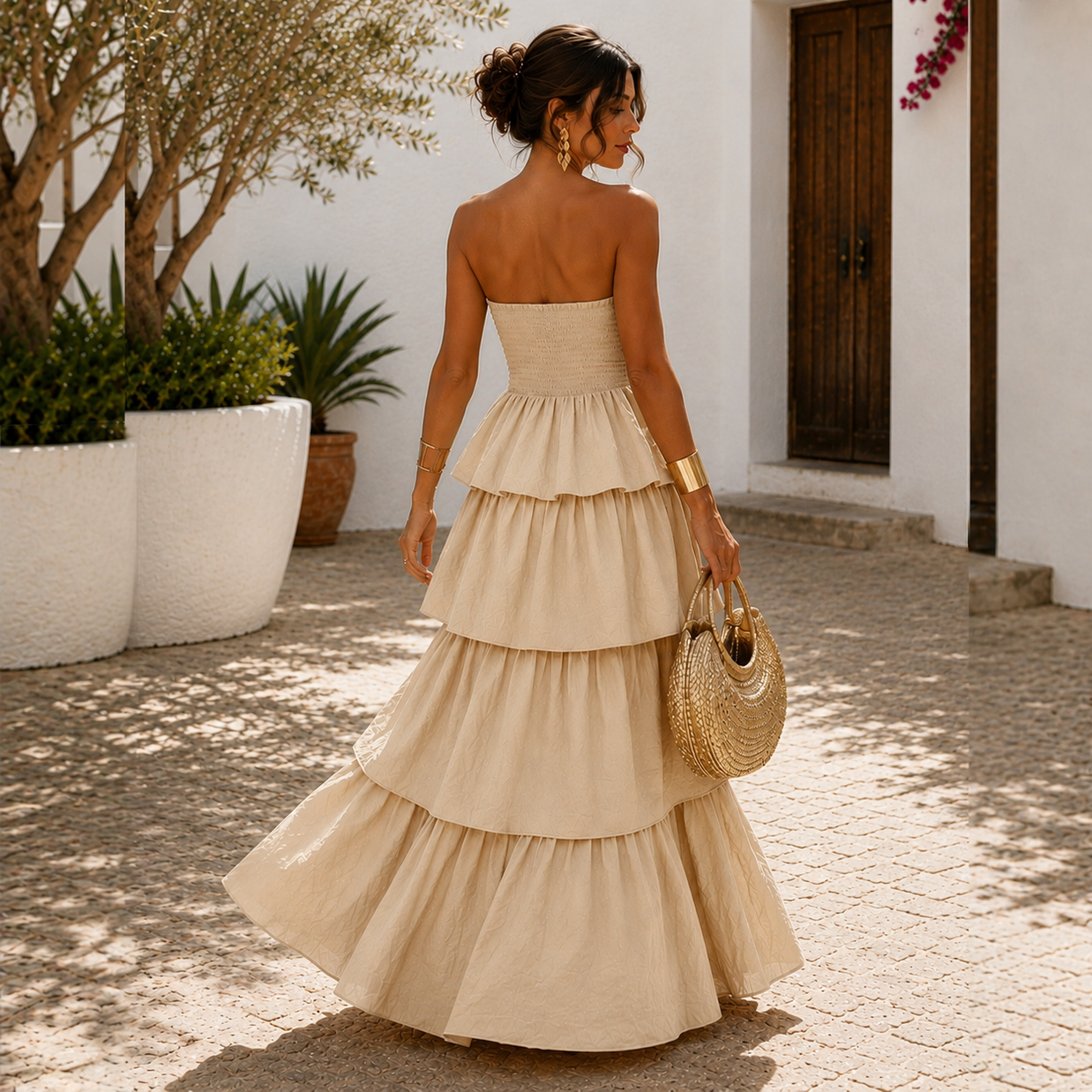 Vestido Candela Beige