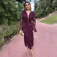 Vestido Dafne Burdeos