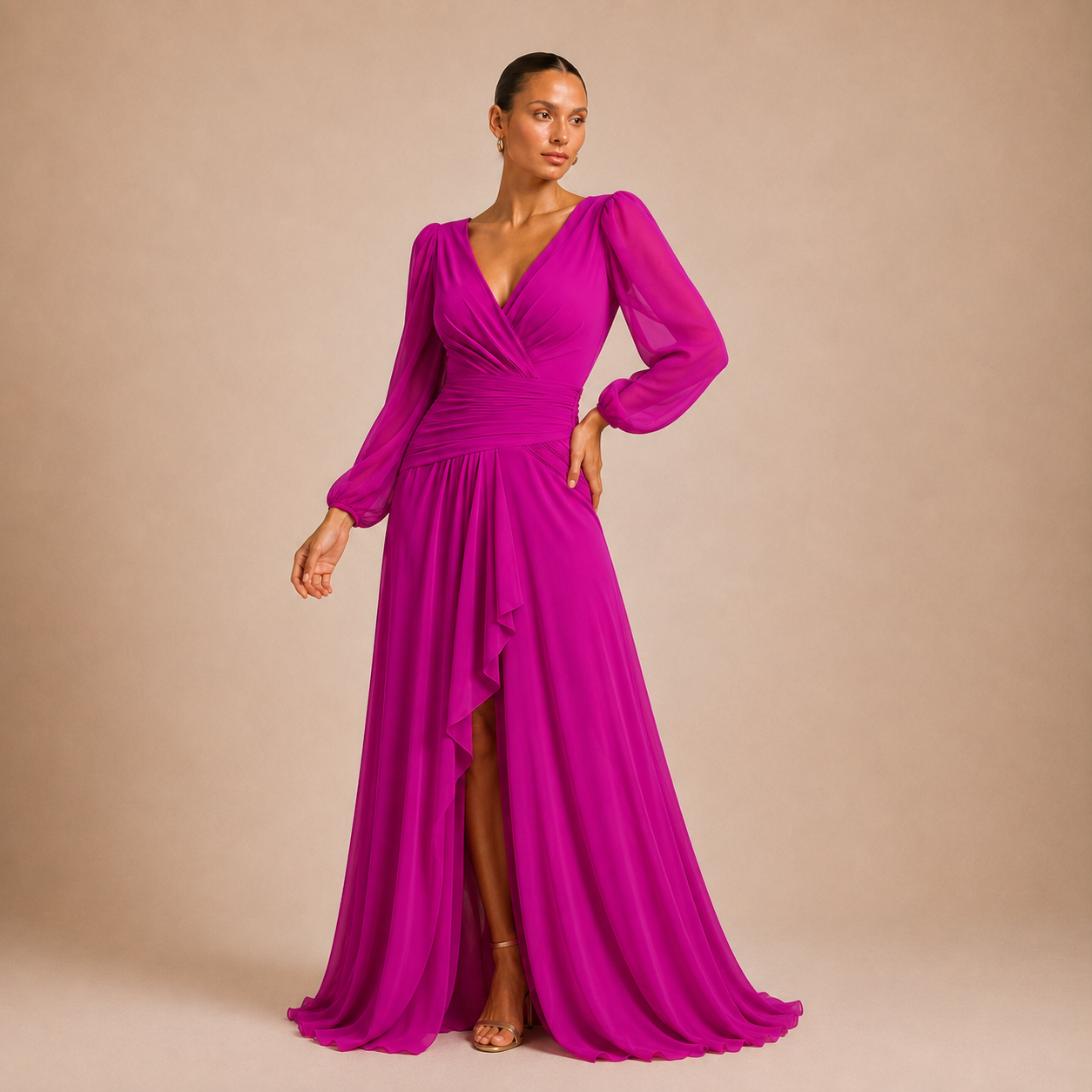 Vestido Miranda Buganvilla
