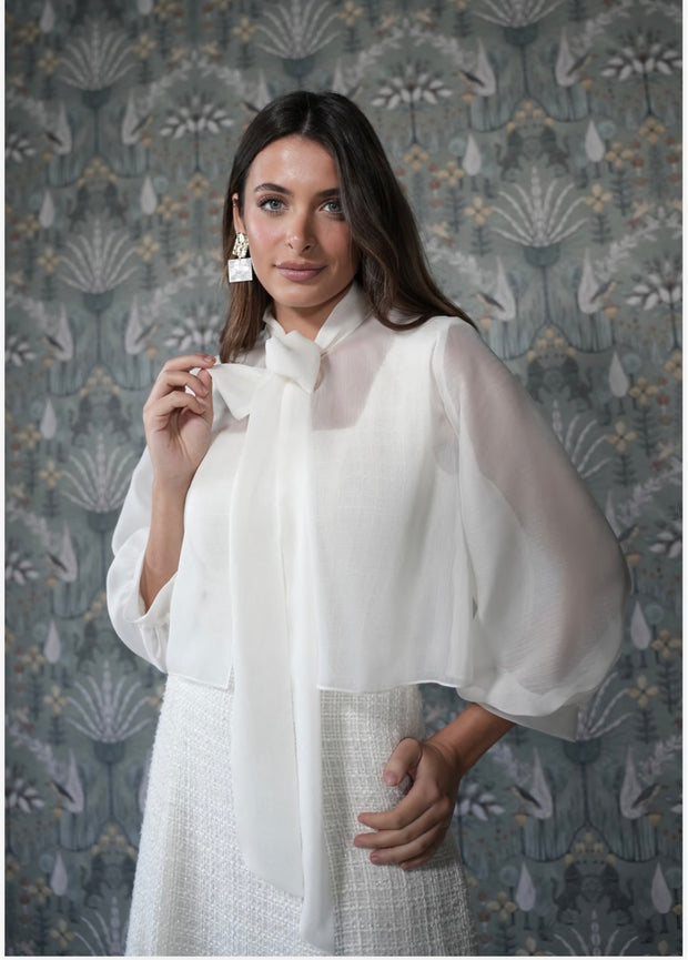 Vestido Perla chanel con blusa gasa