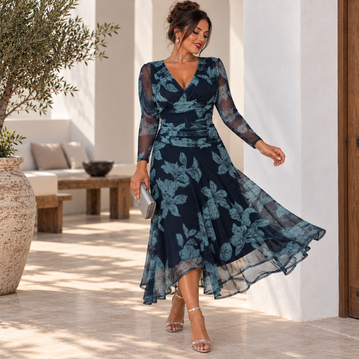 Vestido Paola Azul