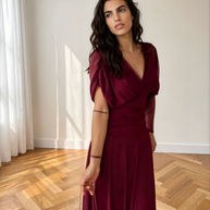 Vestido Talía Rojo Vino