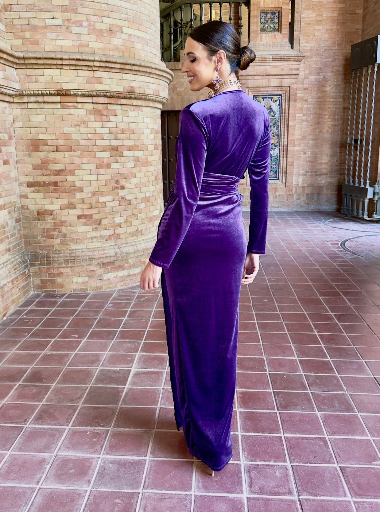 Vestido Imperio terciopelo