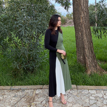 Vestido Tricolor Noa Verde