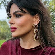 Pendientes Sofía Burdeos