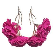 Pendientes Claveles Buganvilla