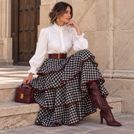 Falda Verona Blanco&negro