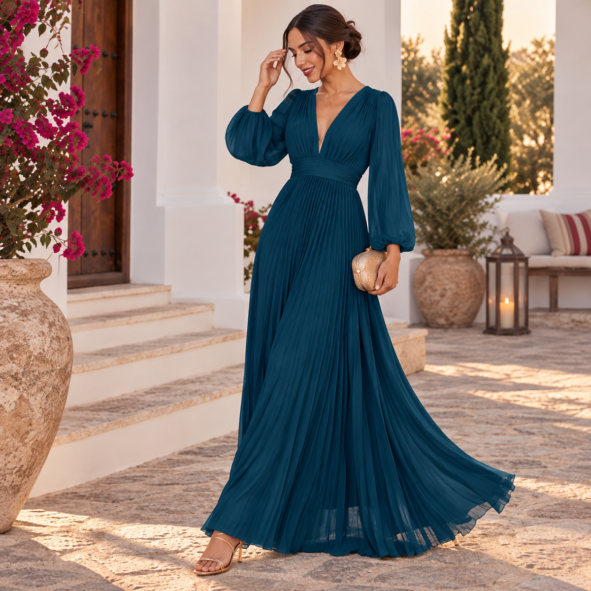 Vestido Valeria petróleo