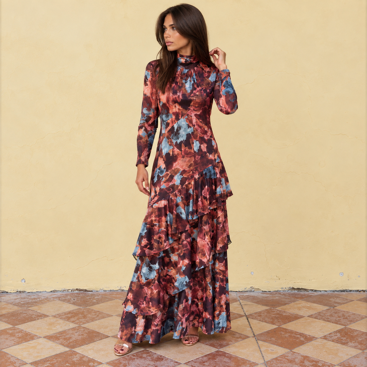 Vestido Carolina estampado