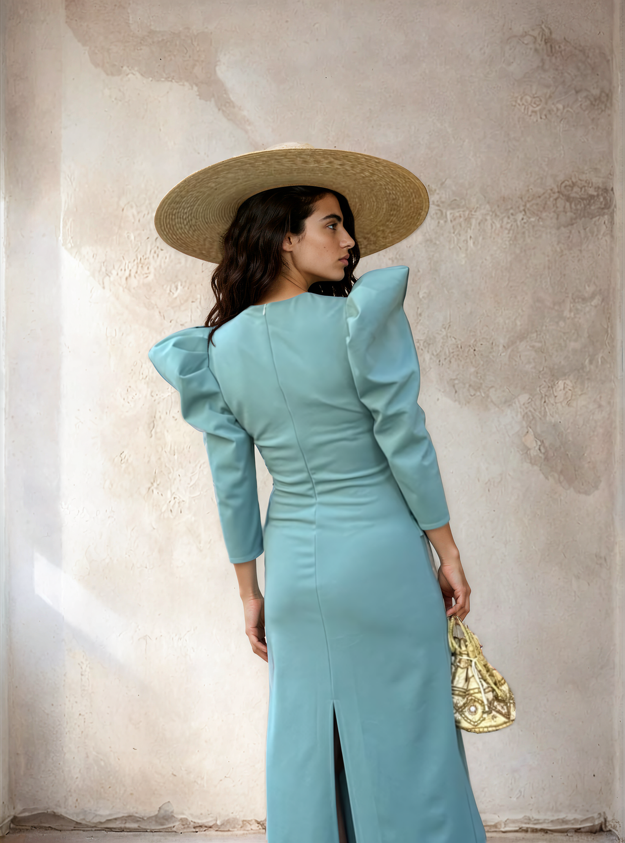 Vestido Irina verde agua
