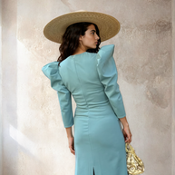Vestido Irina verde agua
