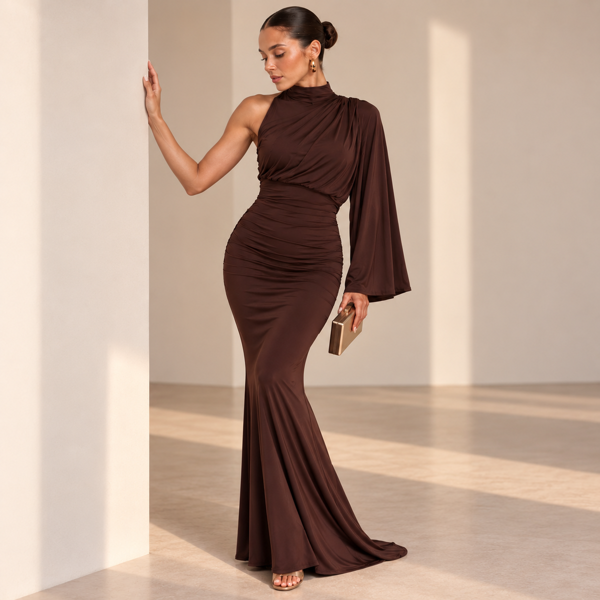 Vestido Desiré marrón