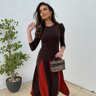 Vestido Tita Marrón