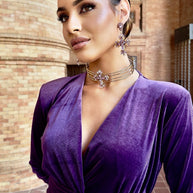 Vestido Imperio terciopelo