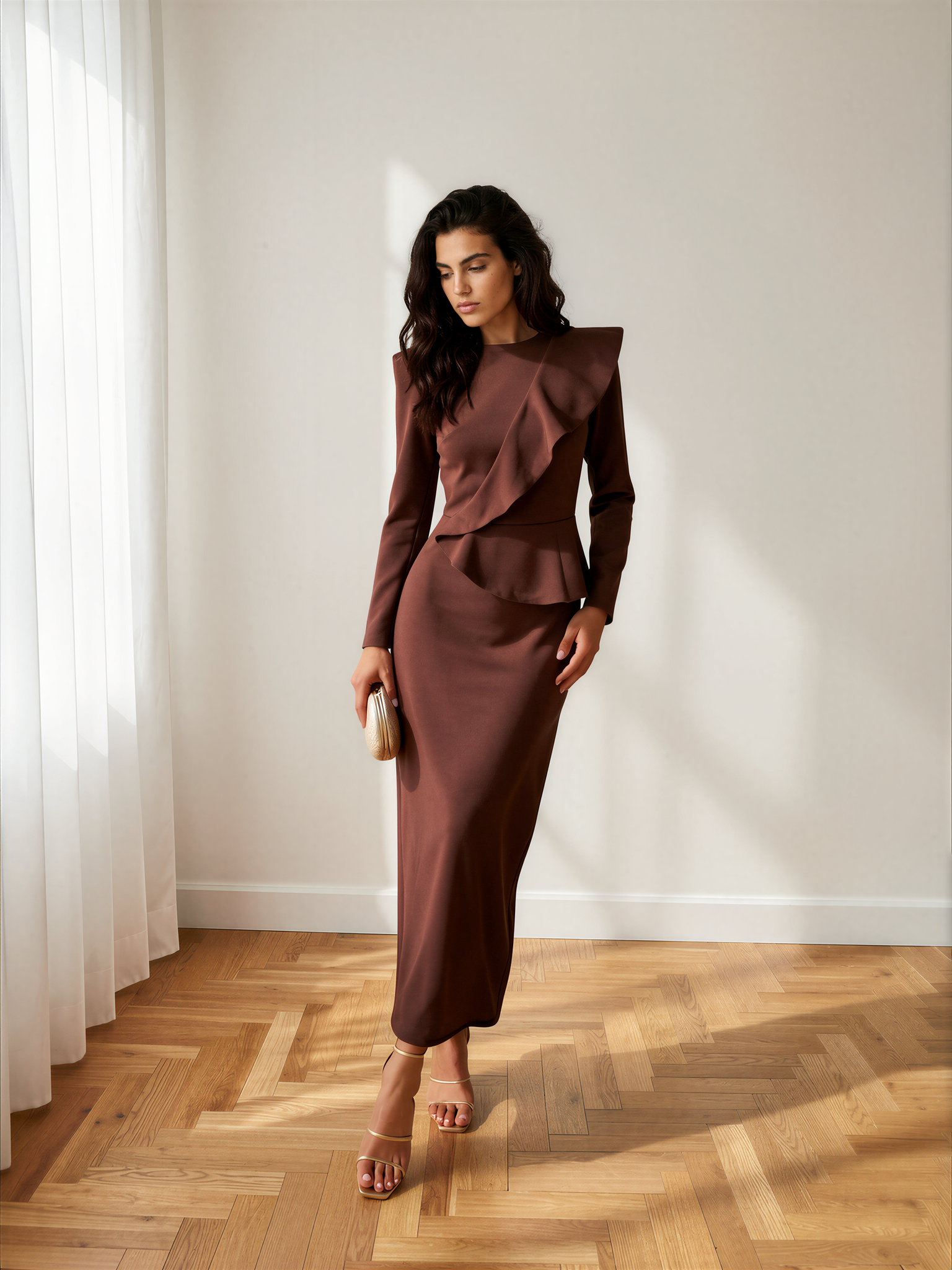 Vestido Allegra Marrón