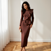 Vestido Allegra Marrón