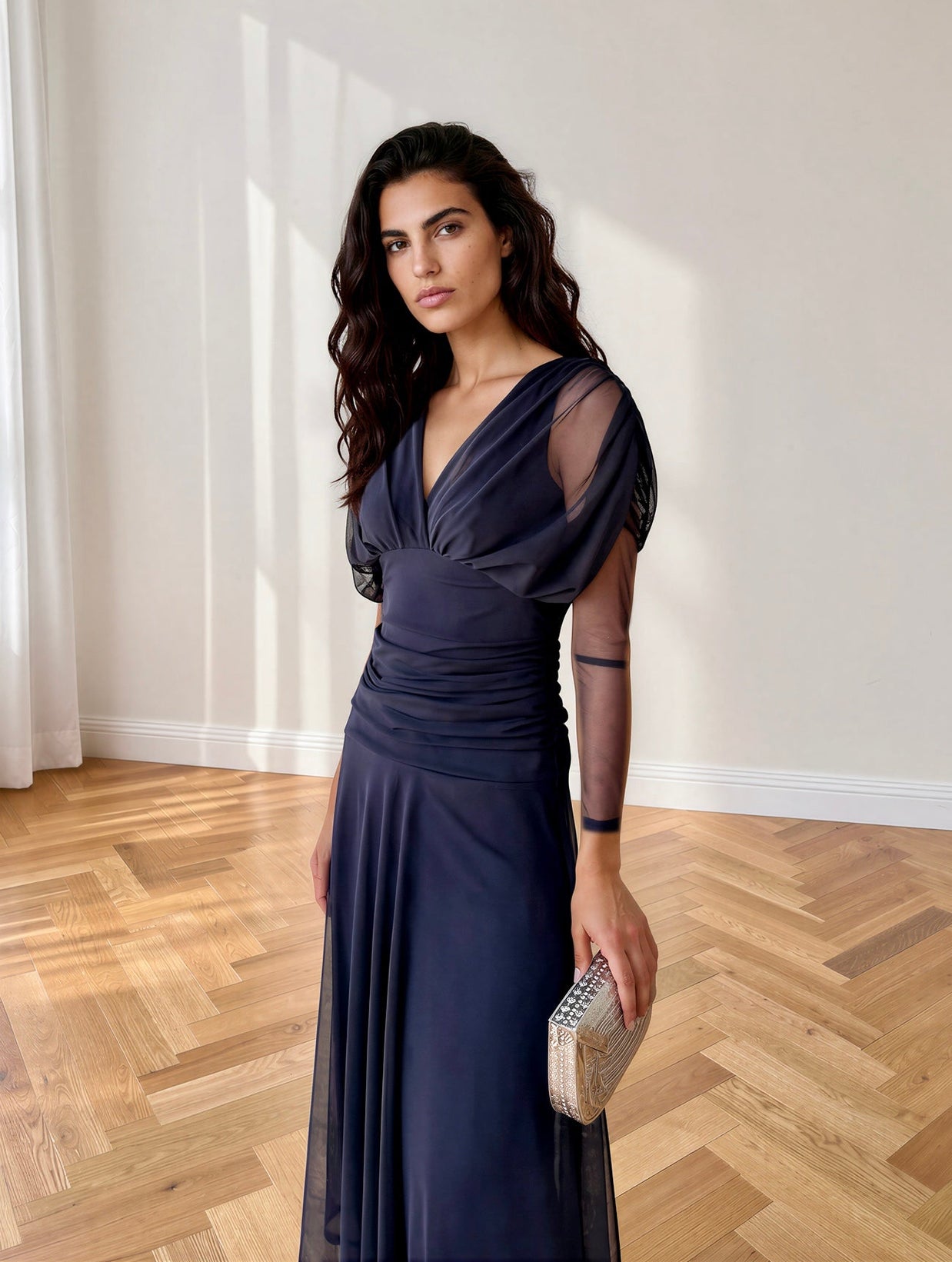 Vestido Talía Azul Marino