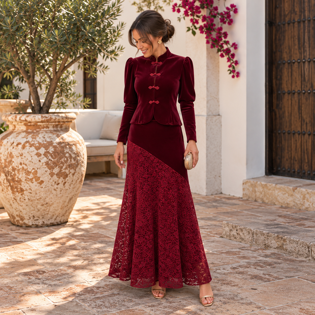 Conjunto Cornelia Burdeos