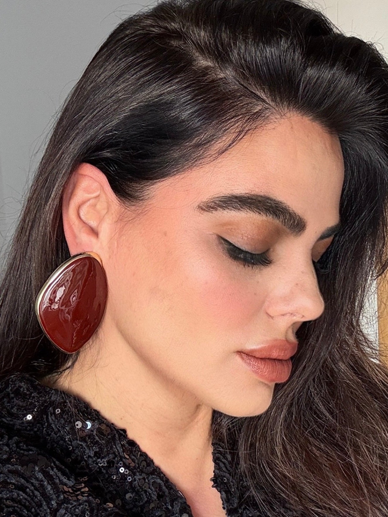 Pendientes Eleonora marrón