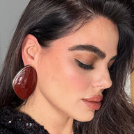 Pendientes Eleonora marrón