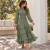 Vestido Ornella Verde Salvia
