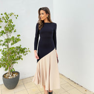 Vestido Clarisa Marino / Beige