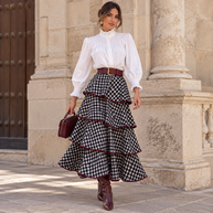 Falda Verona Blanco&negro