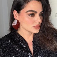 Pendientes Eleonora marrón