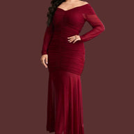 Vestido Lorena Burdeos