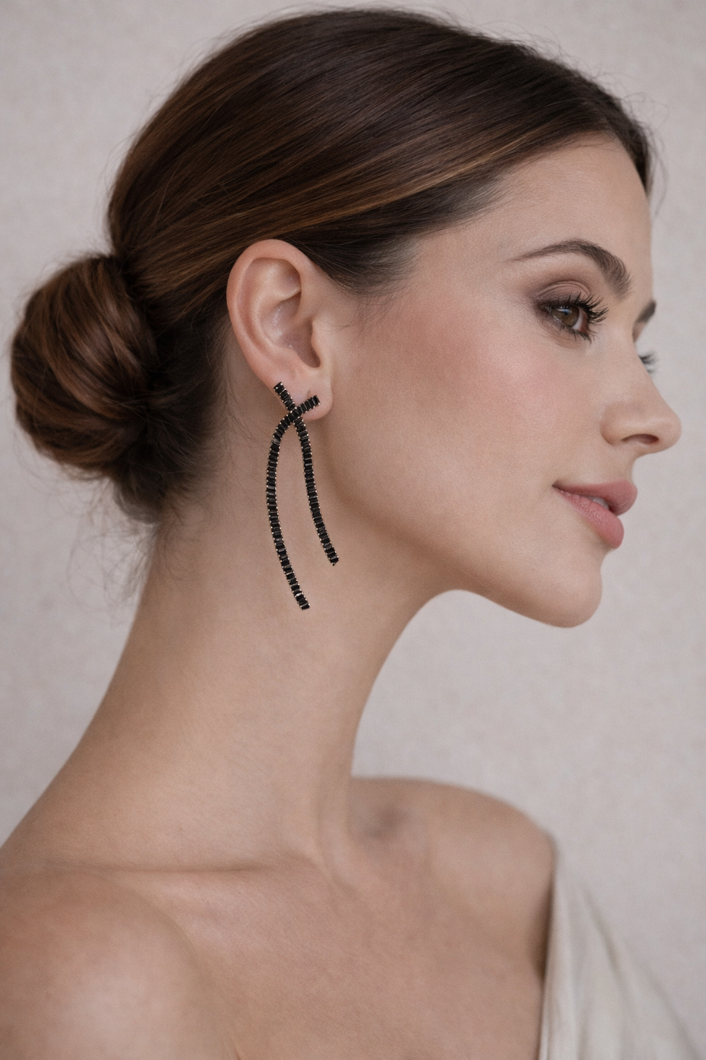 Pendientes Estela negro