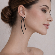 Pendientes Estela negro