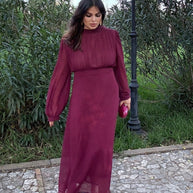 Vestido Habana Burdeos
