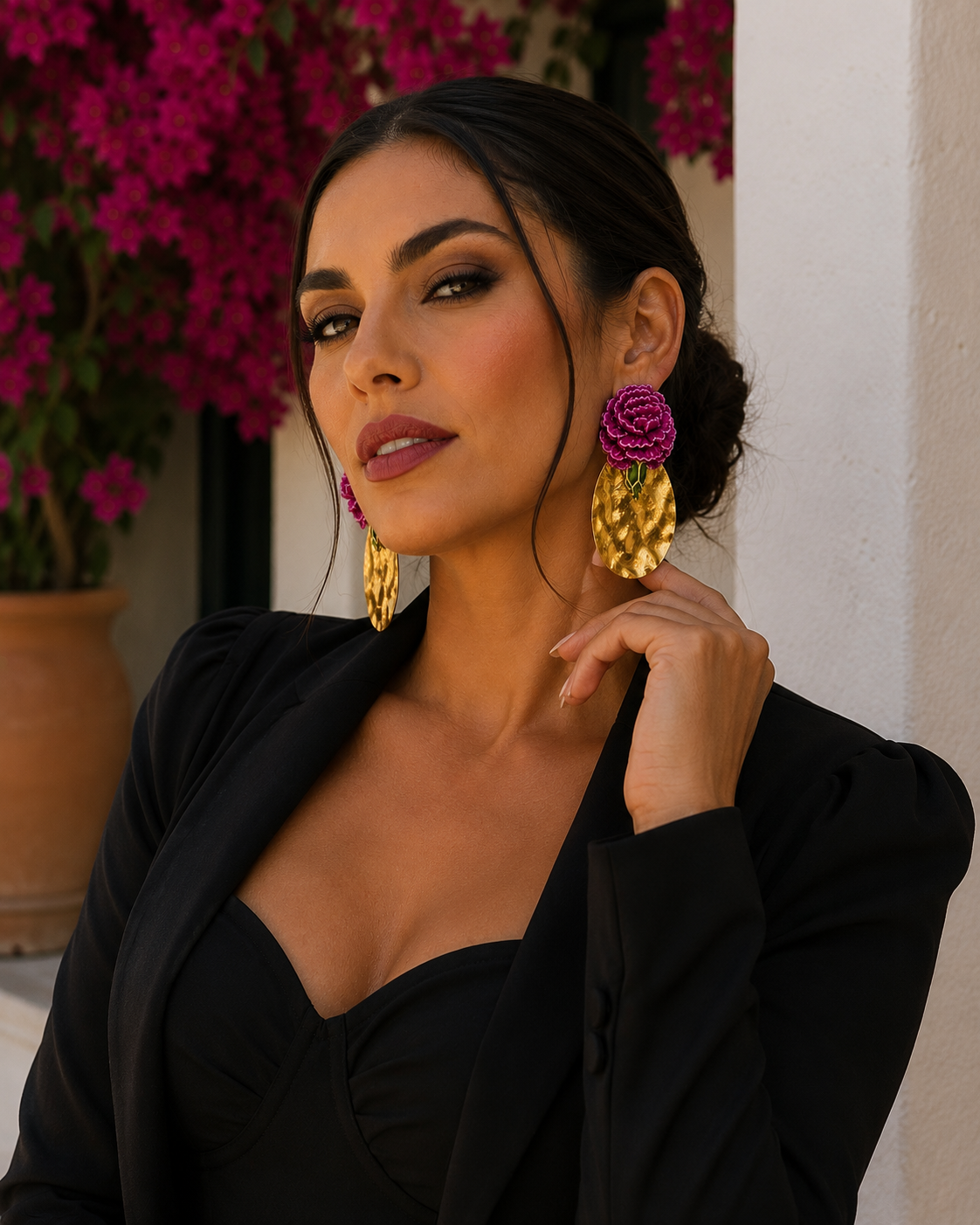Pendientes Clavelina
