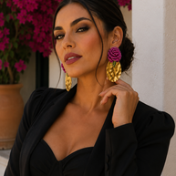 Pendientes Clavelina