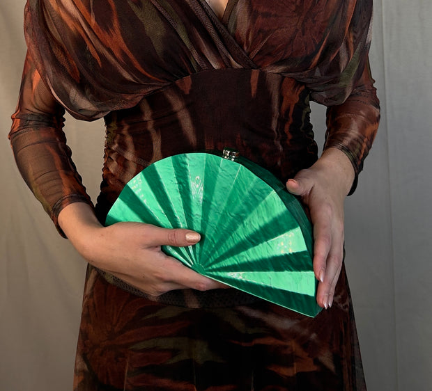 Bolso Abanico verde