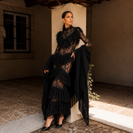 Vestido Mariana Encaje volantes