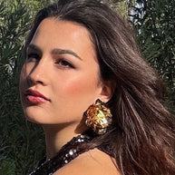 Pendientes Maxi flor Golden